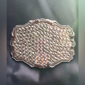 COUNTRY WESTERN WOMENS RHINESTONE BELT BUCKLE